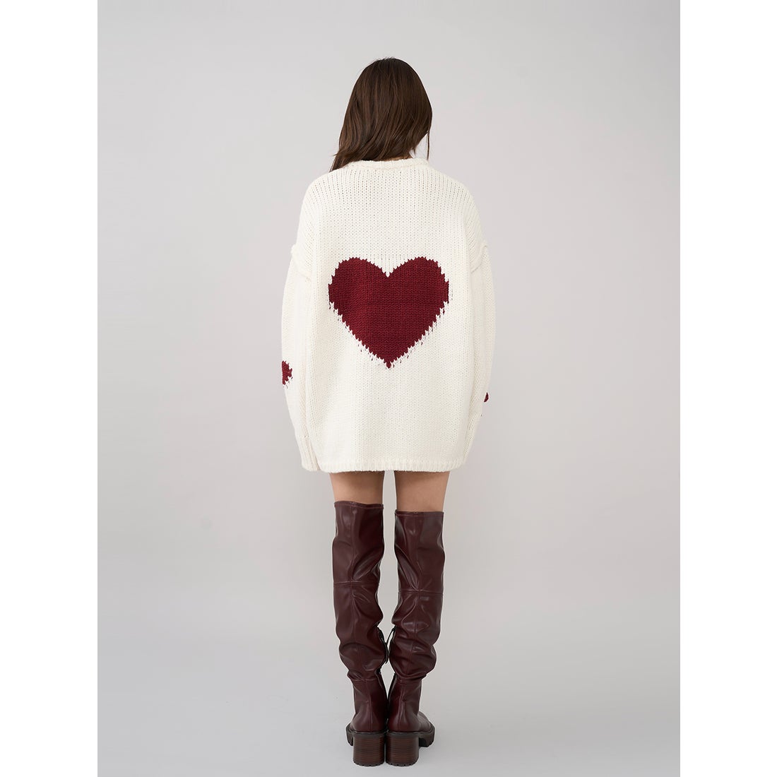 ダーリッチ Darich ハートロゴローゲージニットチュニック