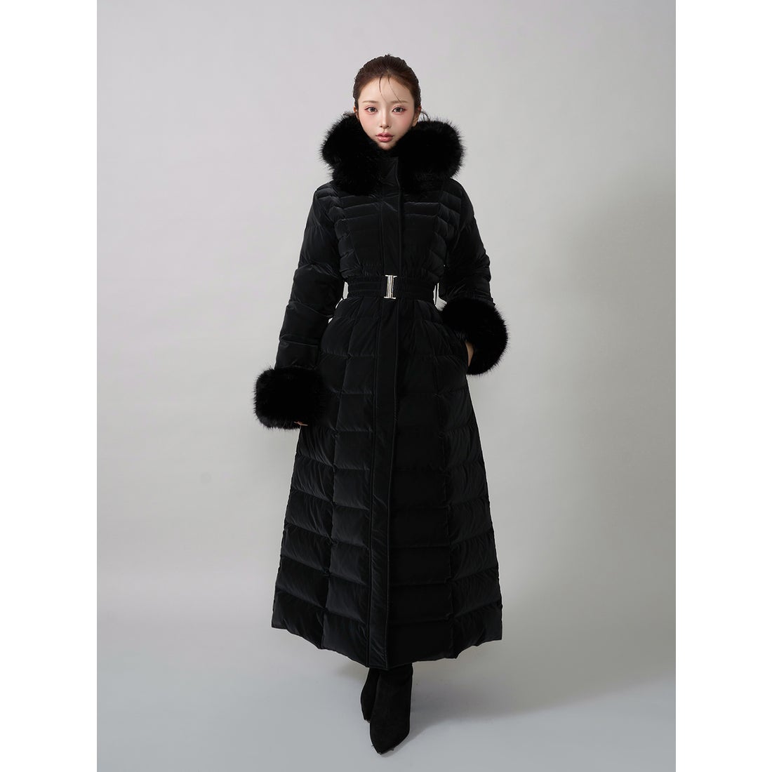 ダーリッチ Darich レディロングダウンコート （ブラック