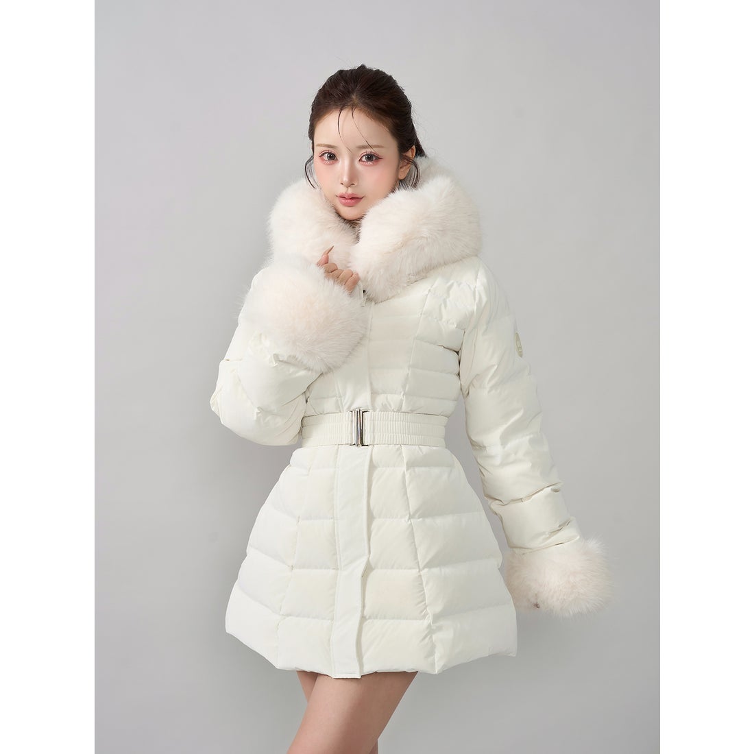 ダーリッチ Darich レディミディダウンコート （ホワイト