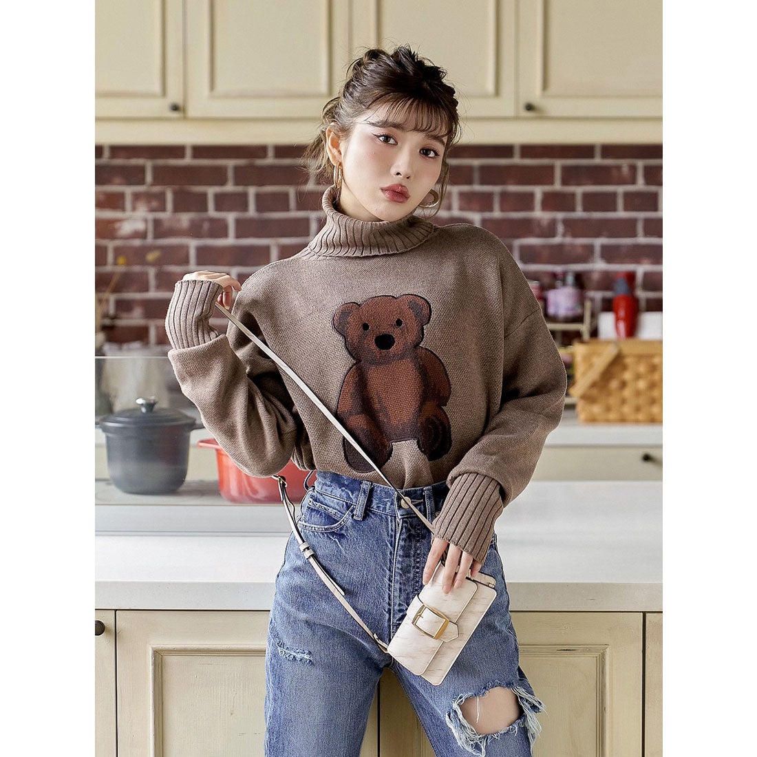 ダーリッチ Darich ベアージャガードニット （アイボリー