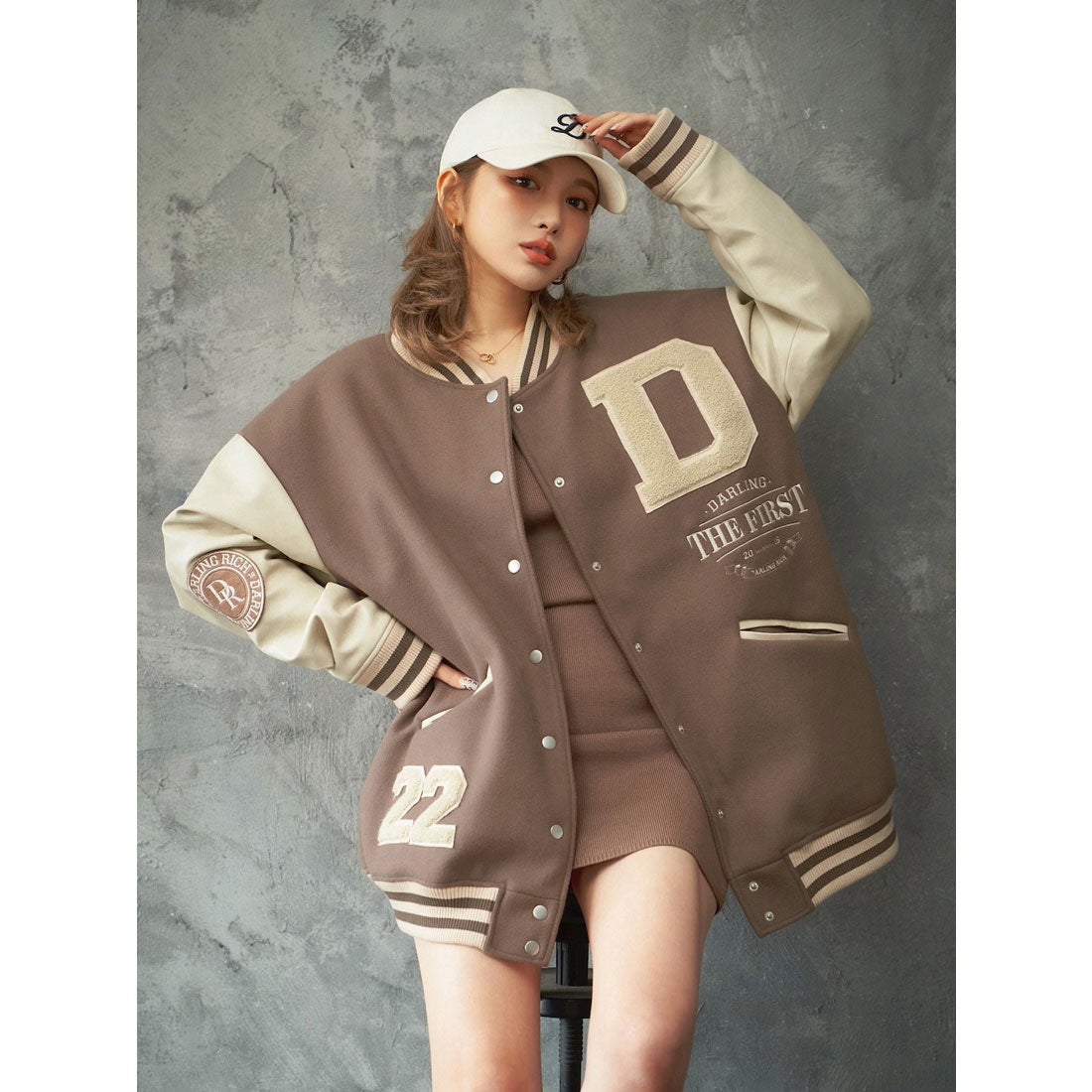 ダーリッチ Darich DARLINGスタジャン （モカ） -ファッション通販