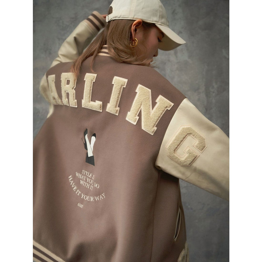 ダーリッチ Darich DARLINGスタジャン （モカ） -ファッション通販