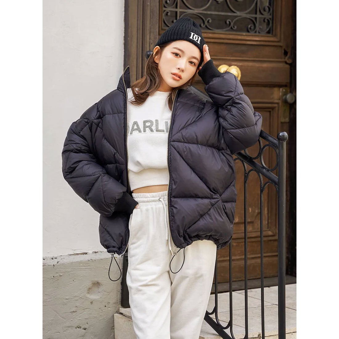 ダーリッチ Darich キルティングダウンジャケット （ブラック