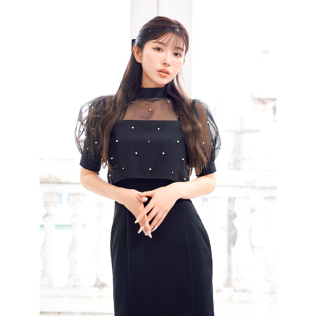 ダーリッチ Darich パールデザインイレヘムマーメイドドレス