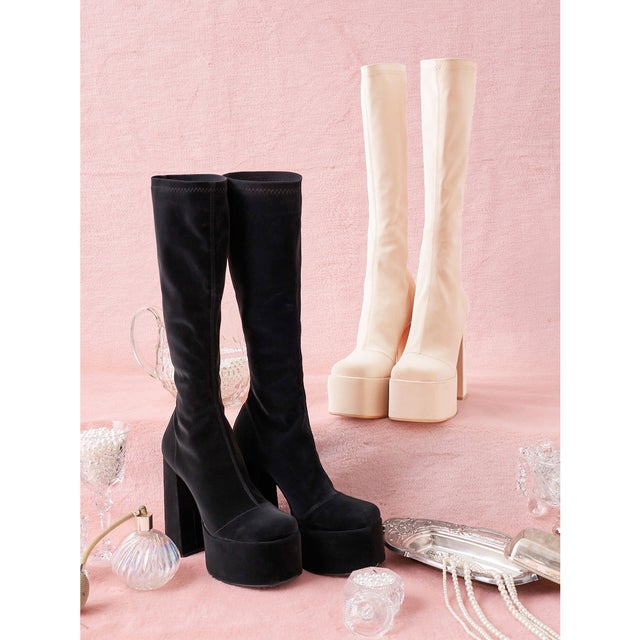 ダーリッチ Darich ウルトラストレッチレザーロングブーツ