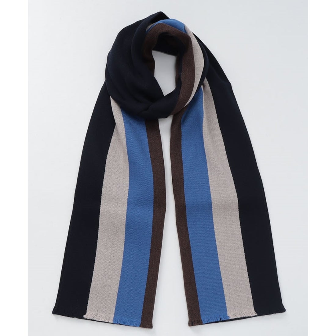 マルチストライプマフラー （ネイビー） -D'URBAN | ダーバン公式