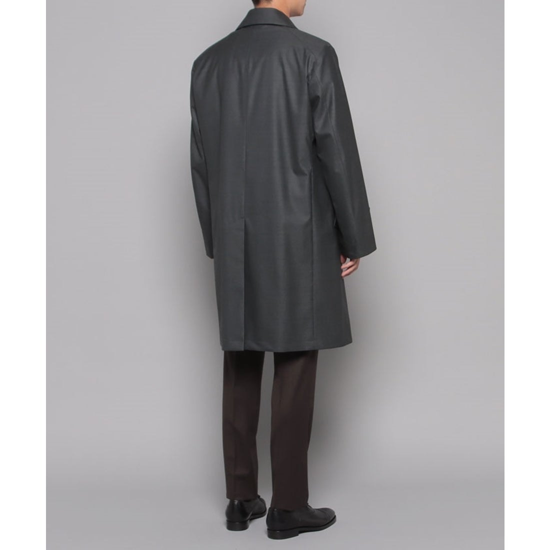 ツイルウールラミネートステンカラーコート(中わたライナー仕様