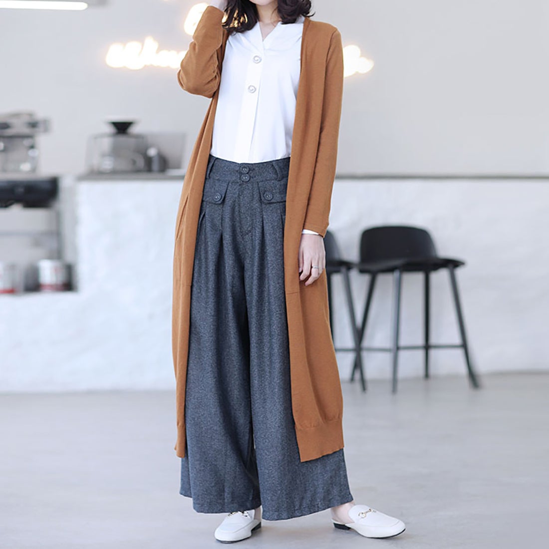 ドゥー ベル Doux Belle カーディガン ドルマン ロングカーディガン 秋