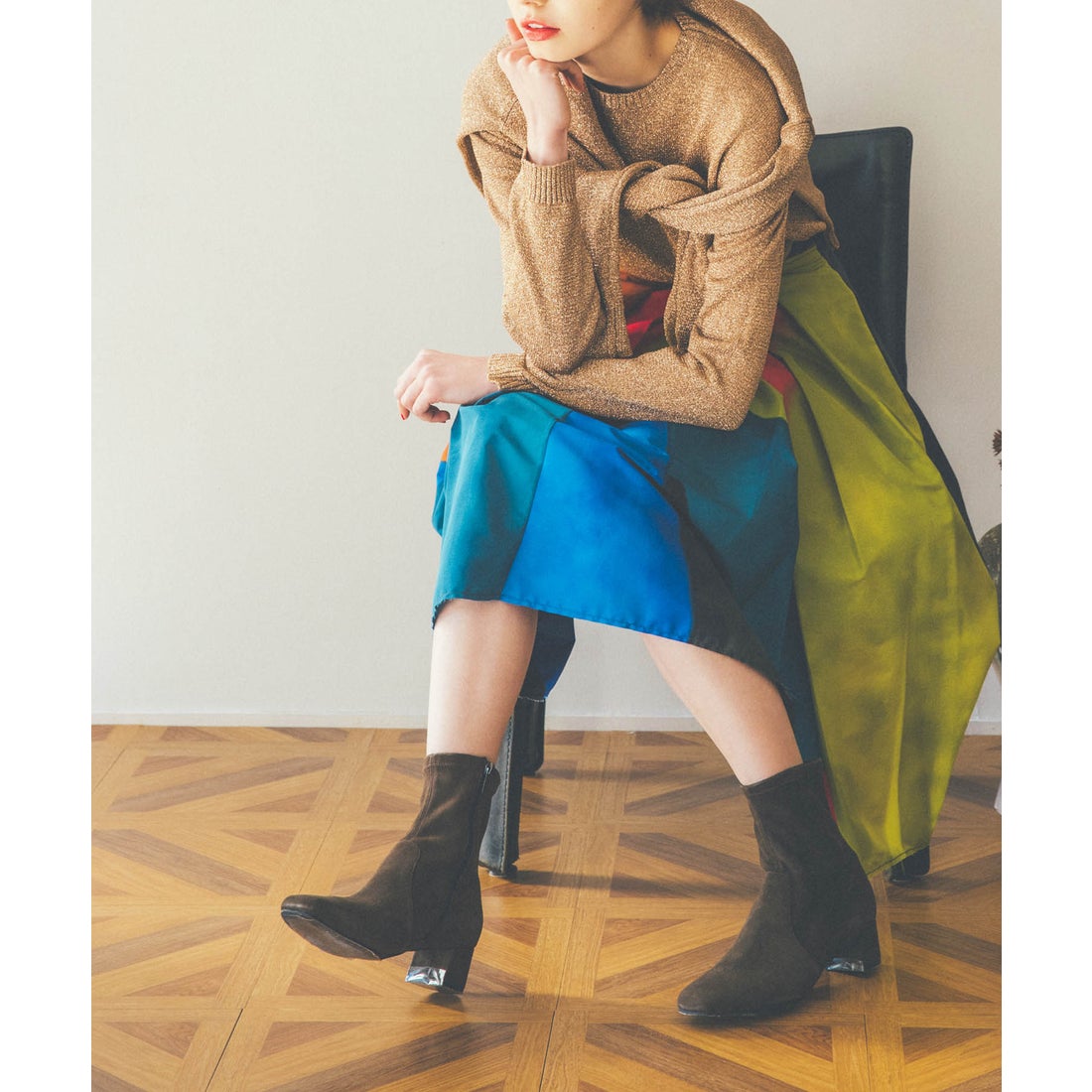 ディアナドット Dhyana. 金子綾×Dhyana. ストレッチショートブーツ