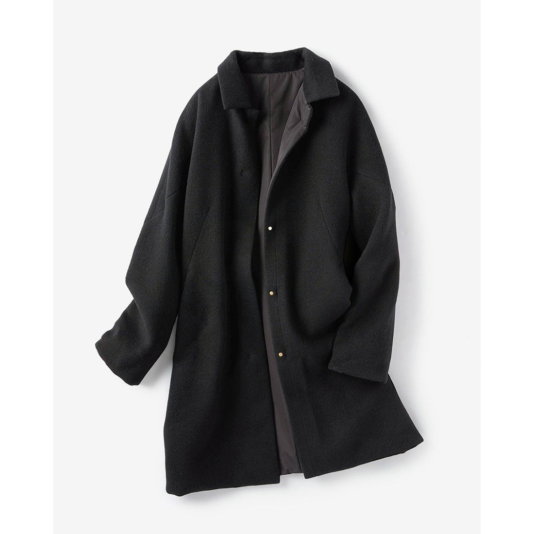 ドゥクラッセ DoCLASSE マジカルサーモ リバーシブル・ウールコート