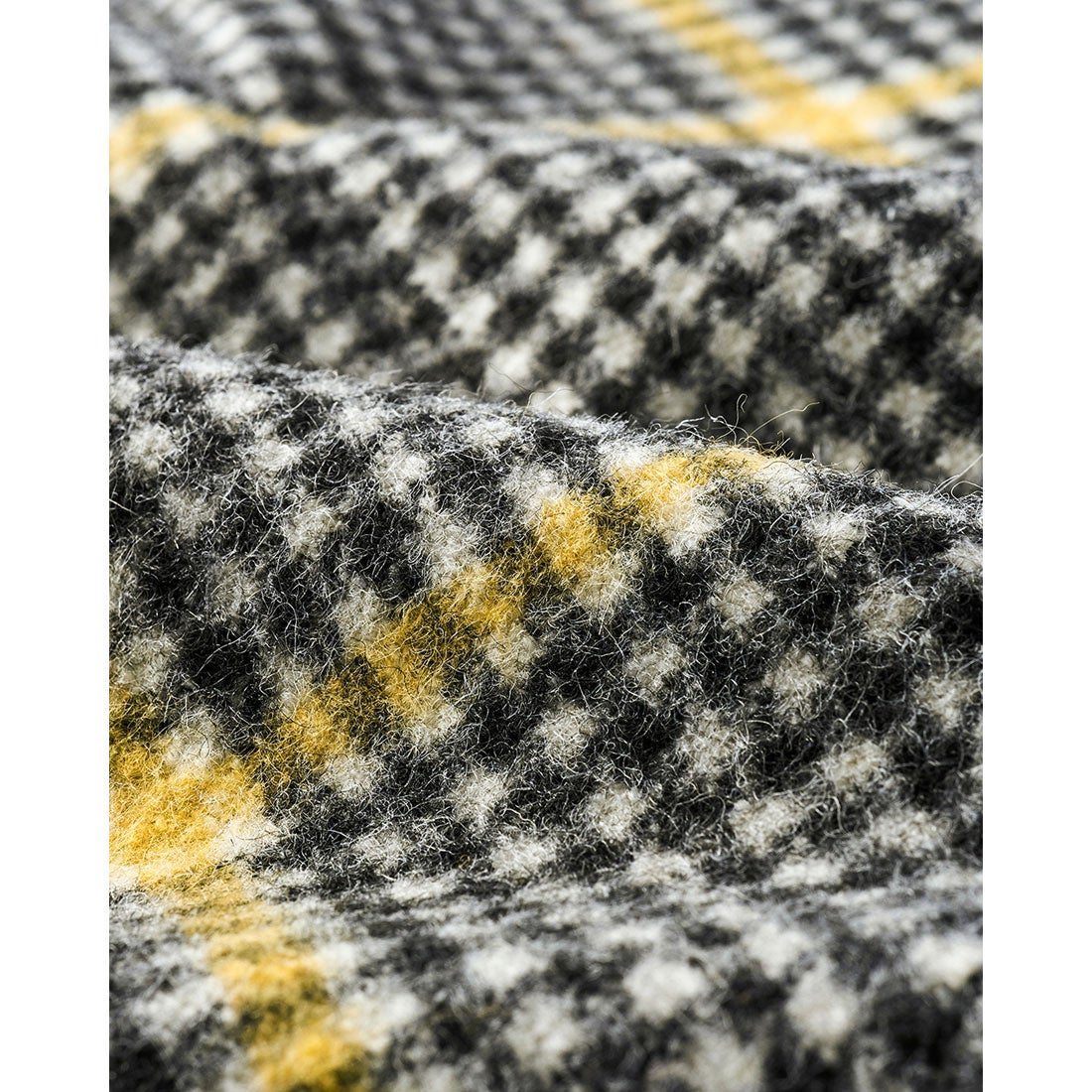 ドゥクラッセ DoCLASSE ウール混モッサ・ウィンドウチェックコート