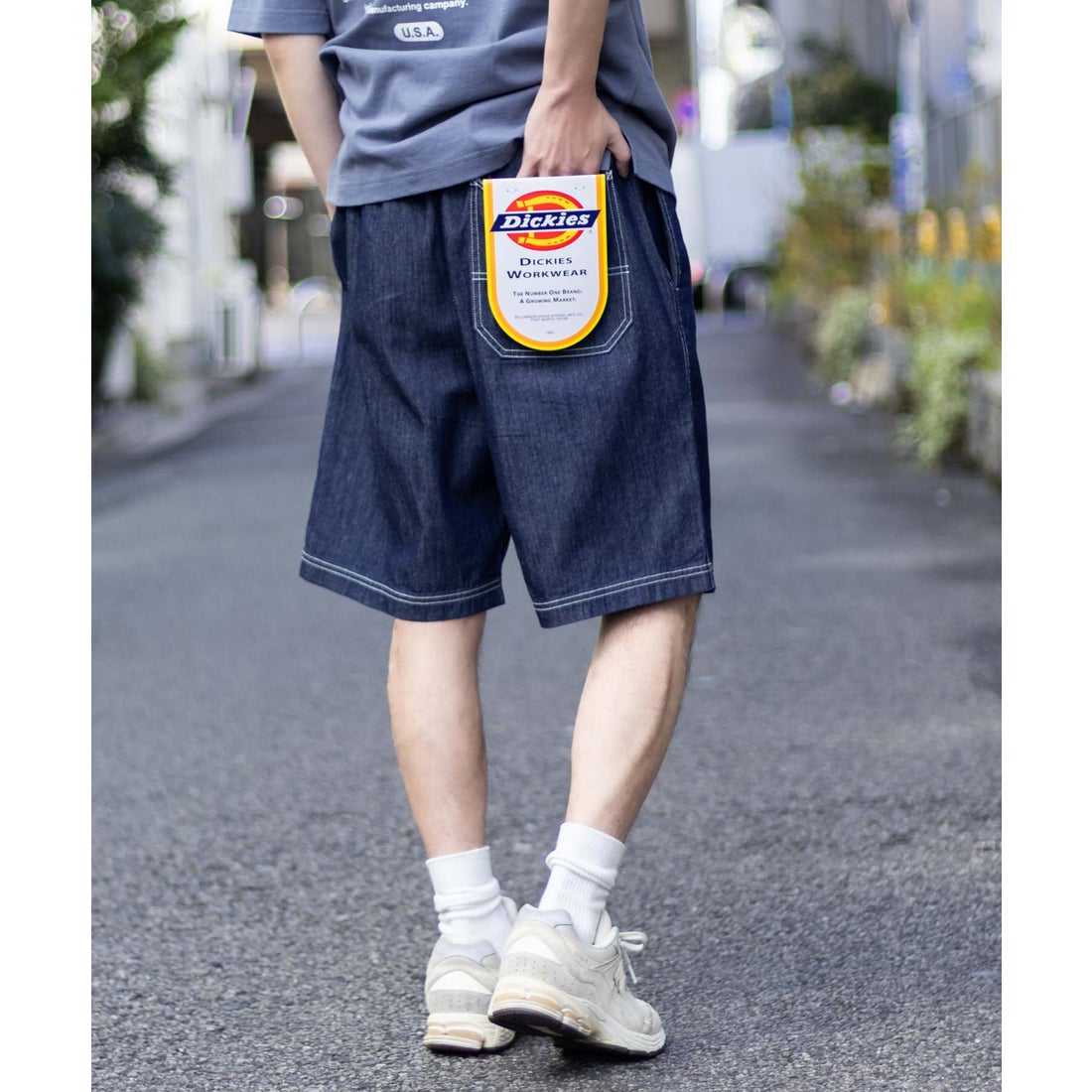 ディッキーズ Dickies ツイルショートパンツ （ライトグレー