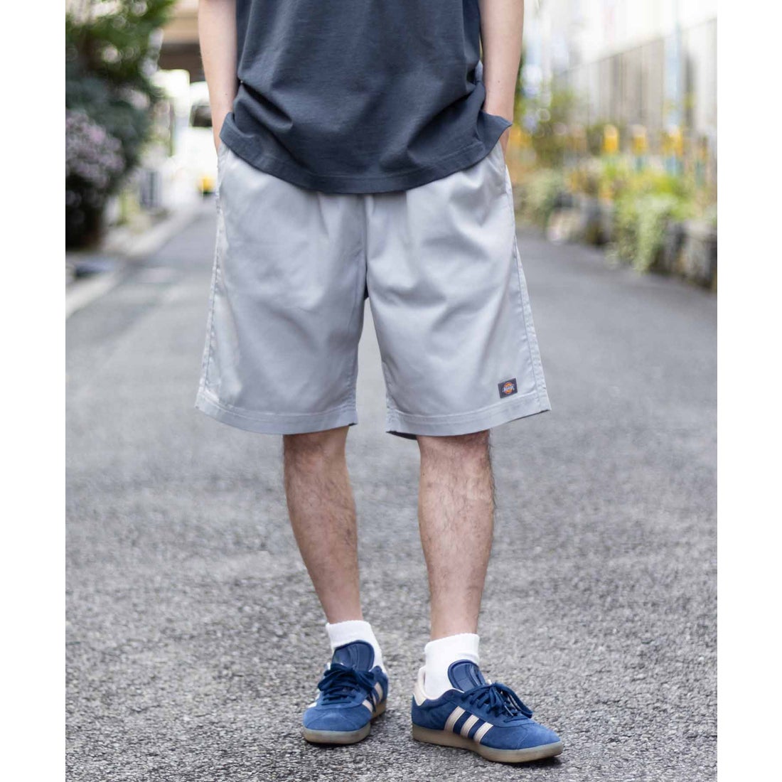 ディッキーズ Dickies ツイルショートパンツ （ライトグレー） -靴