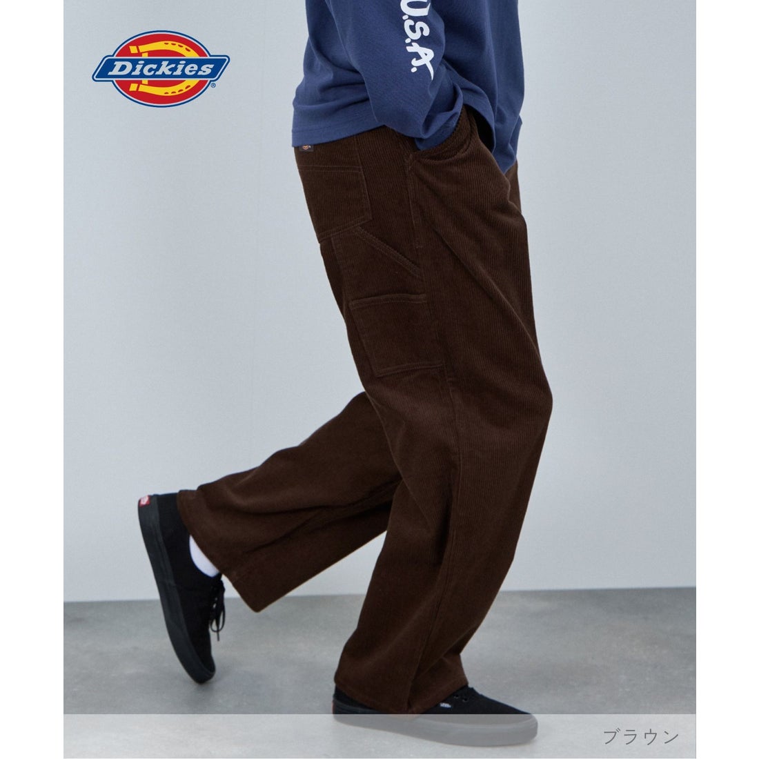 ディッキーズ Dickies コーデュロイペインターパンツ （ブラウン