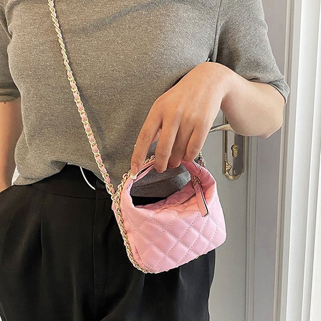 デューリリー Dewlily キルティングミニショルダーバッグ レディース