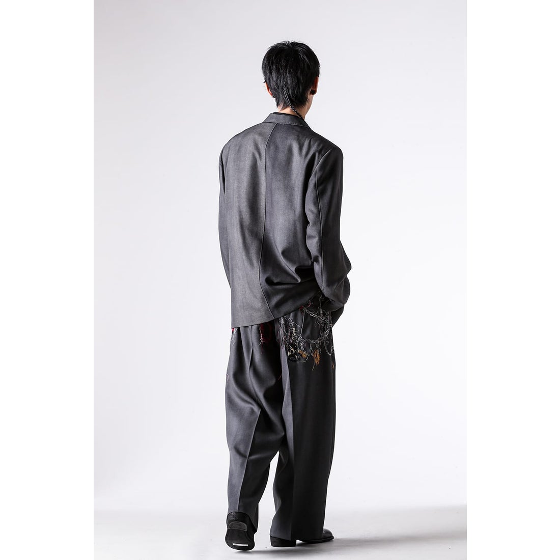 doublet Embroidered Chain Tailored Trousers （Chacorl）- Osaka