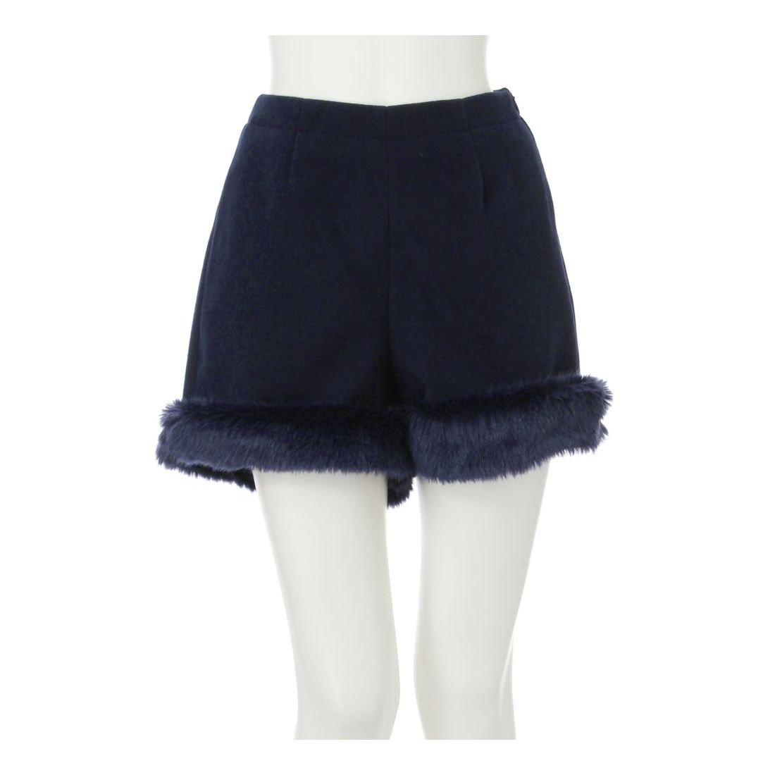 dazzlin ファー付ショートパンツ（ネイビー） -靴＆ファッション通販
