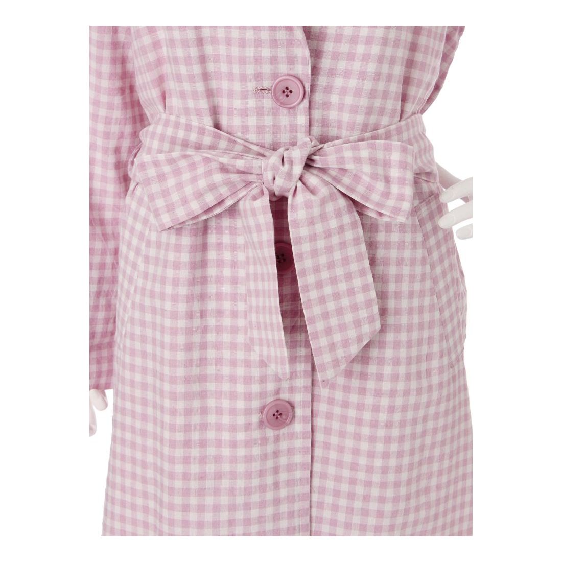 dazzlin 【sw】ギンガムチェックコート（ピンク） -靴＆ファッション