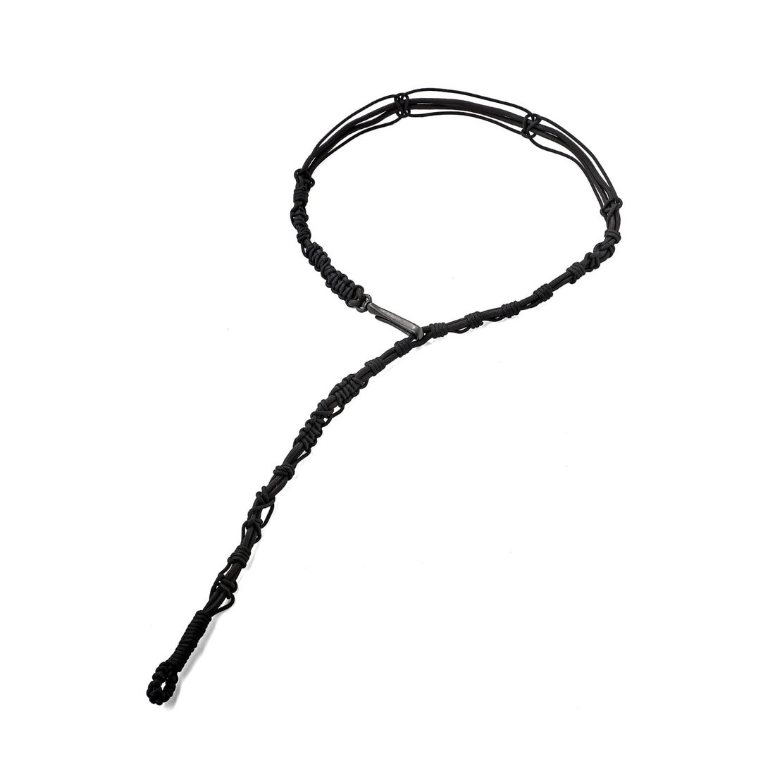 デヴォア DEVOA x TOLAN Collaboration Rope Belt Hand Nitted （BLACK