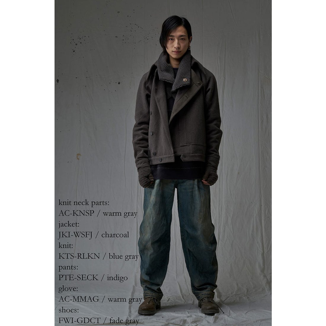 デヴォア DEVOA Knit Neck Parts （WARM GRAY） -FASCINATE