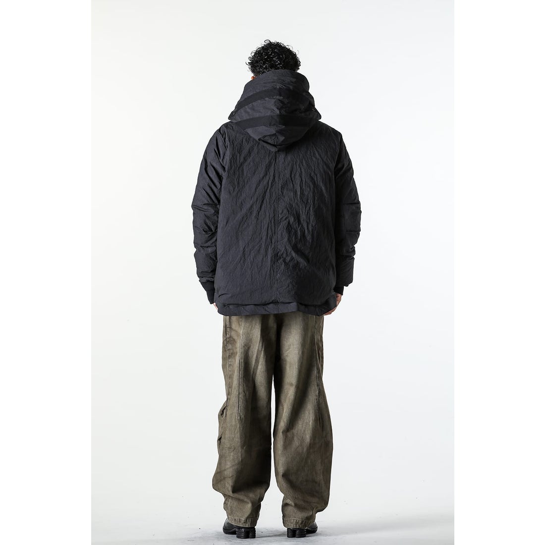 デヴォア DEVOA Down Jacket Shrink Cotton / Nylon （BLACK） -FASCINATE