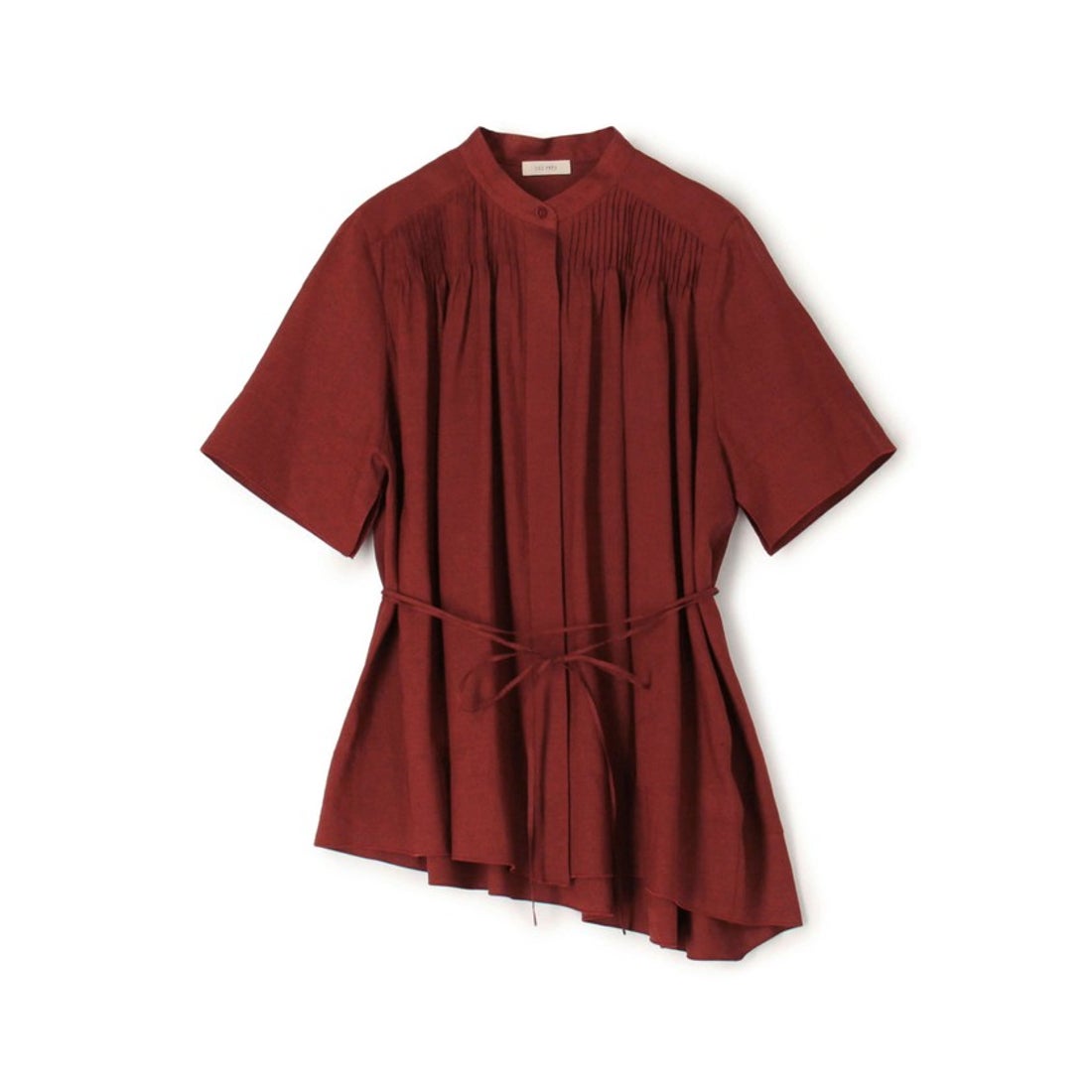 デ・プレ DES PRÉS レーヨンシルククロス アシンメトリーヘムブラウス