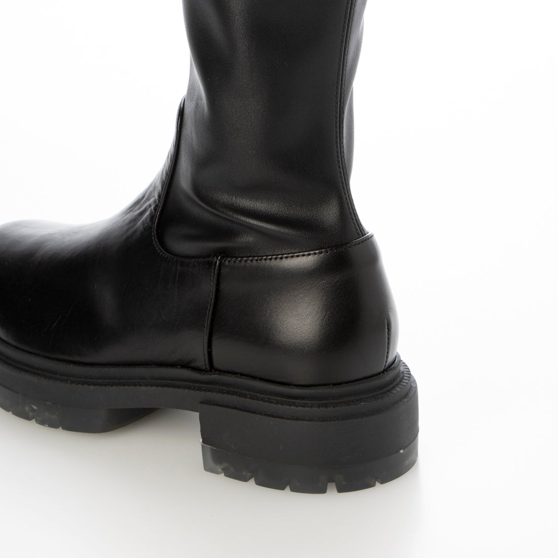 ダイアナ DIANA ストレッチロングブーツ （黒カーフ） -ファッション