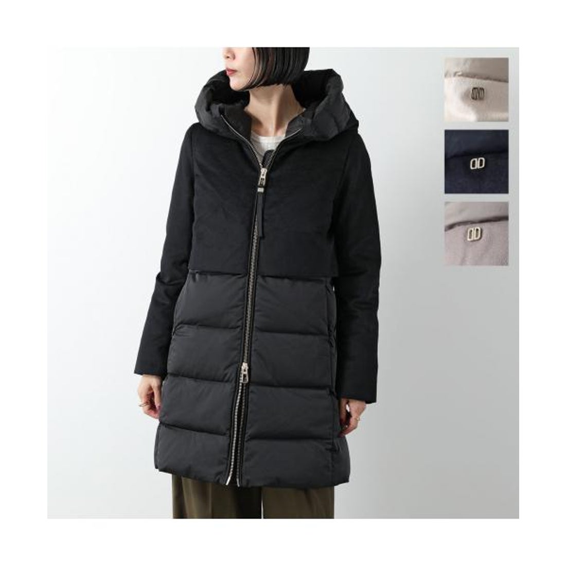 デュノ DUNO DUNO ダウンコート BALLON－X PRATO/MEST ウール切替