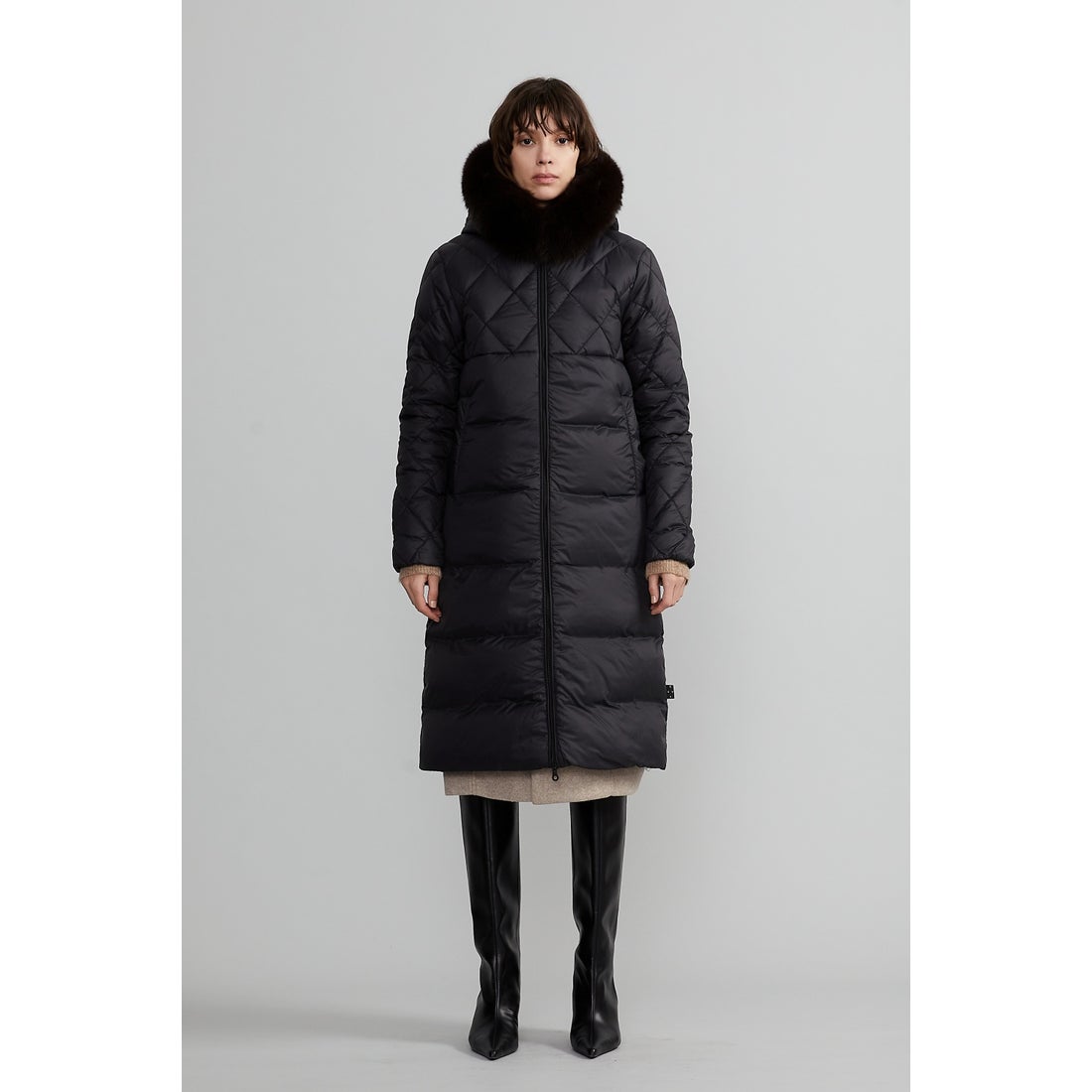 SAQUIDUE brown fur-fox / サクイドゥエ （NERO） -デュベティカ