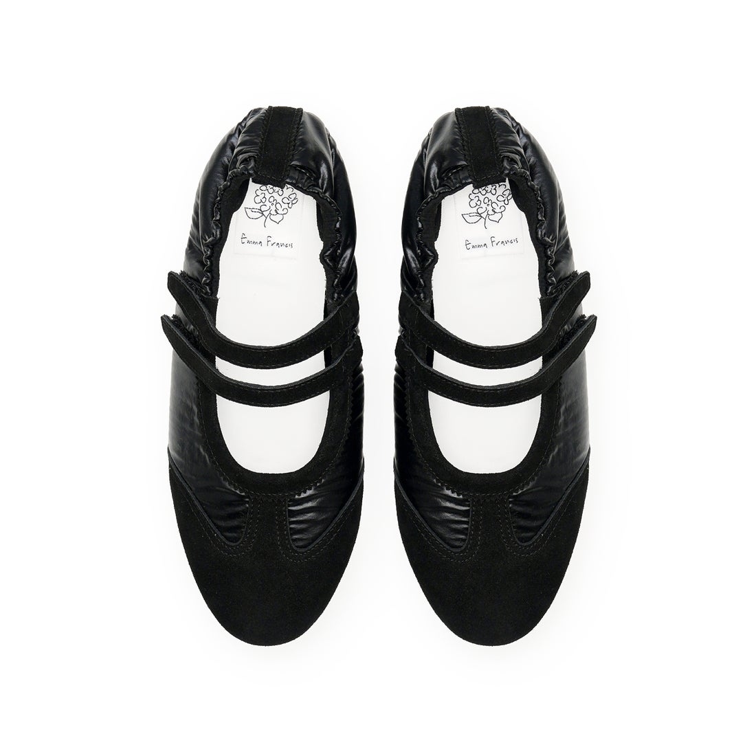 メリージェーン スニーカー （ブラック ベロアレザー） -Emma Francis