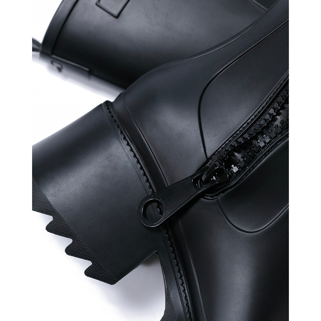 レインブーツ （ブラック ラバー） -Emma Francis / エマ フランシス