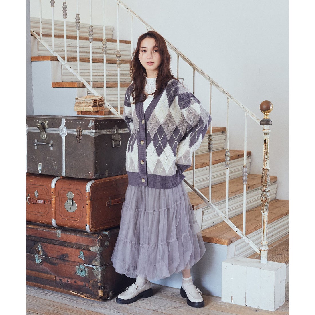 アースミュージックアンドエコロジー earth music&ecology ループ編み