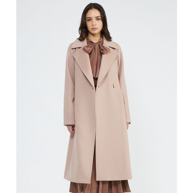 アドーア ADORE ソリッドウールリバーコート （ベージュ