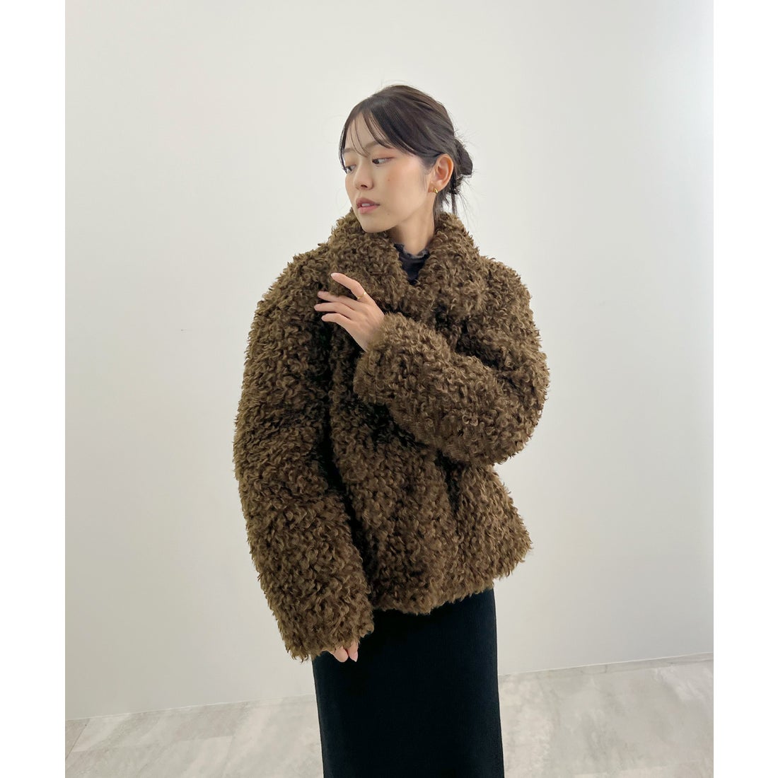 フューティアランド Futier Land プードルボア2wayカラージャケット