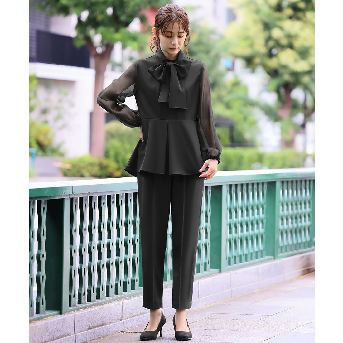 フロリア Flolia オケージョン セットアップ 結婚式 パンツドレス