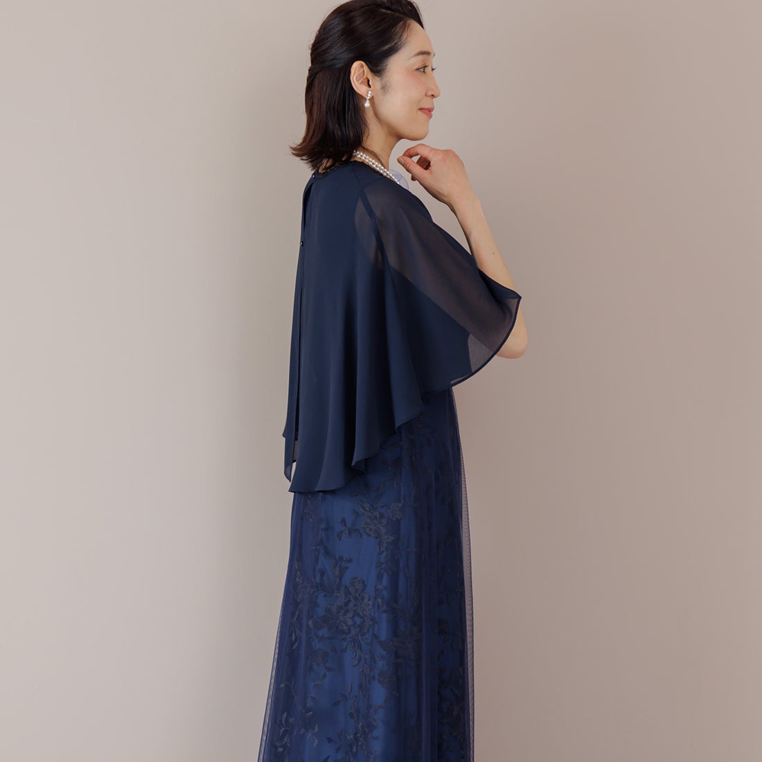 フォルムフォルマ form forma ケープとレースドレス2点セット《マザー