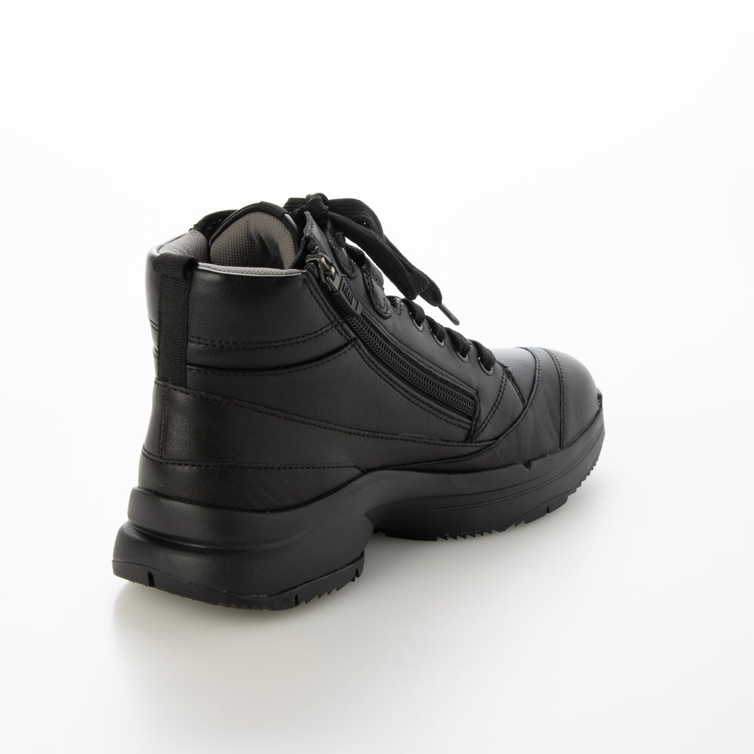 レースアップスニーカーブーツWoW500 （ブラック×ブラック） -fitfit