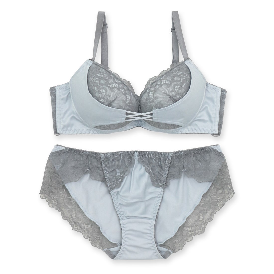 fran de lingerie サテンのフロントクロスが印象的なセクシーで