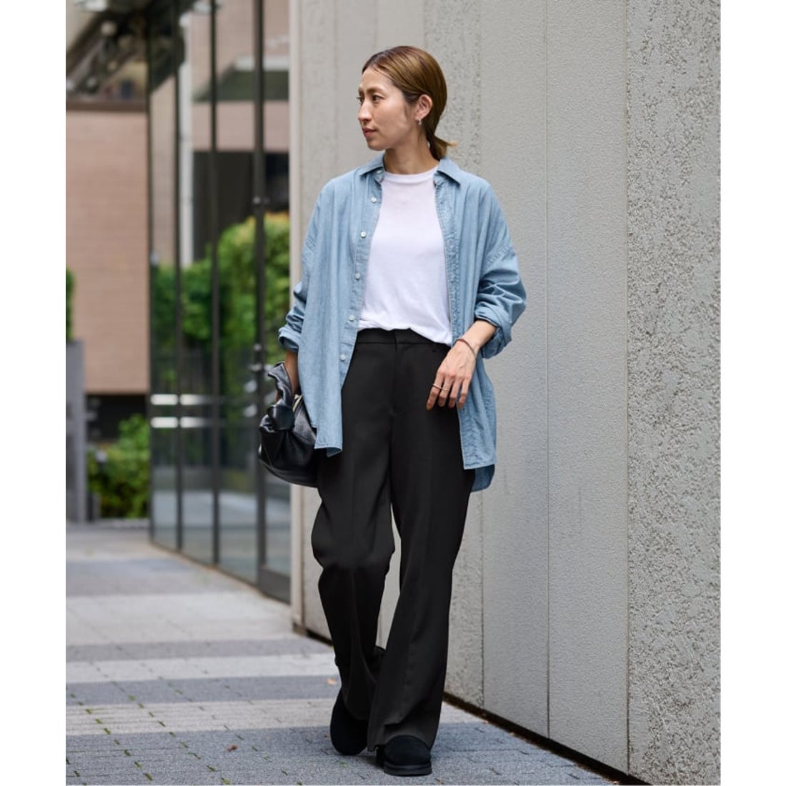 フレームワーク FRAMeWORK ≪追加≫セミフレアパンツ2 （グレー