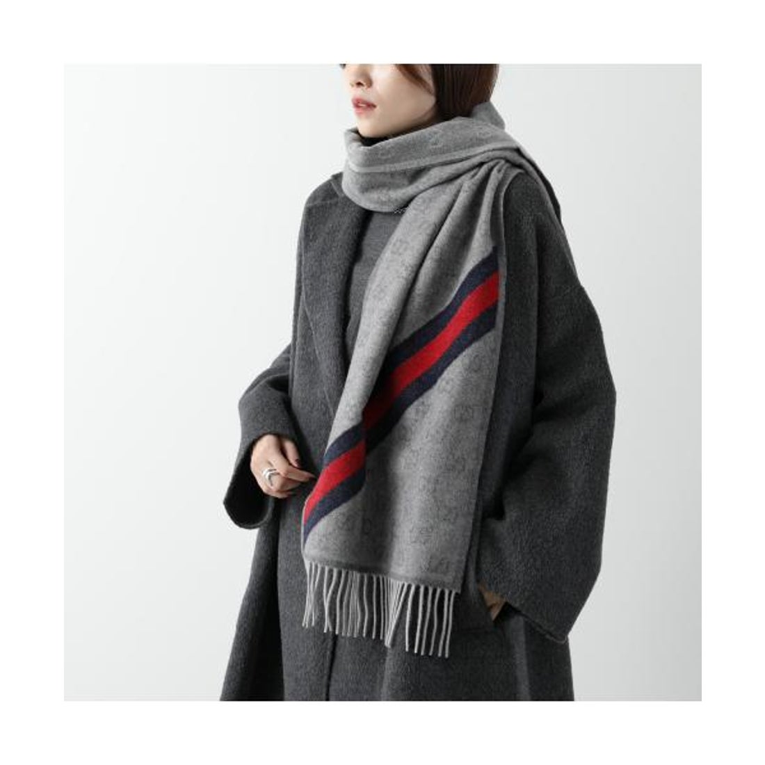 グッチ GUCCI GUCCI マフラー 570603 3G200 GGロゴ ウール （4068