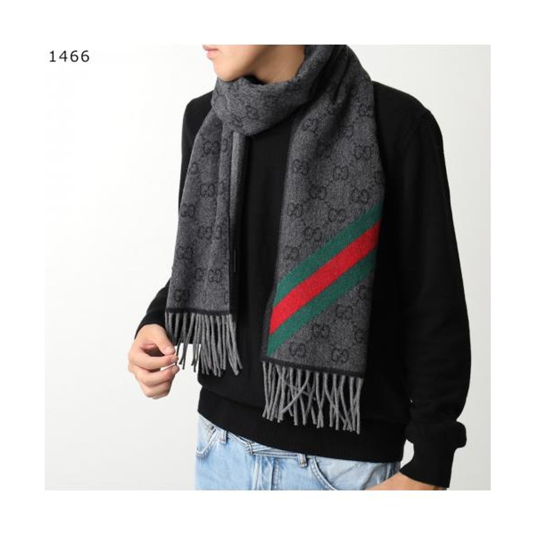 グッチ GUCCI GUCCI マフラー 570603 3G200 GGロゴ ウール （9568