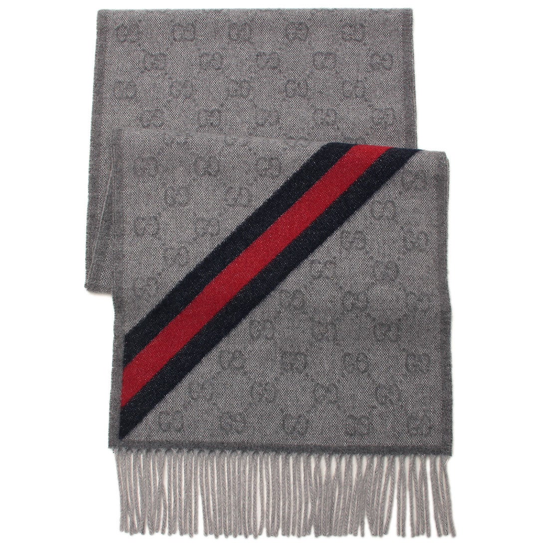 グッチ GUCCI スカーフ バンダナ ストール ブルー メンズ レディース