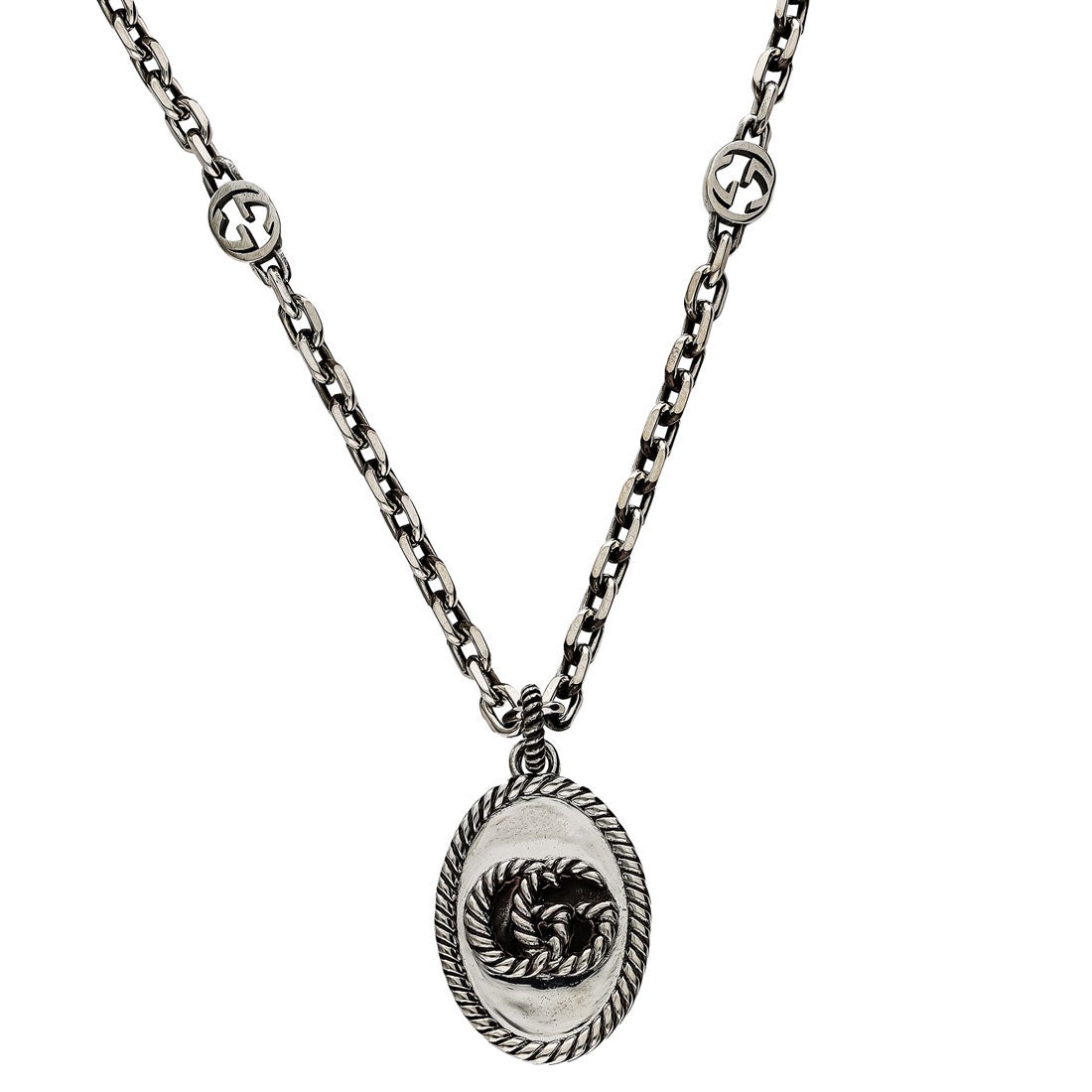 グッチ GUCCI 632540-J8400 ネックレス メンズ （シルバー） -靴