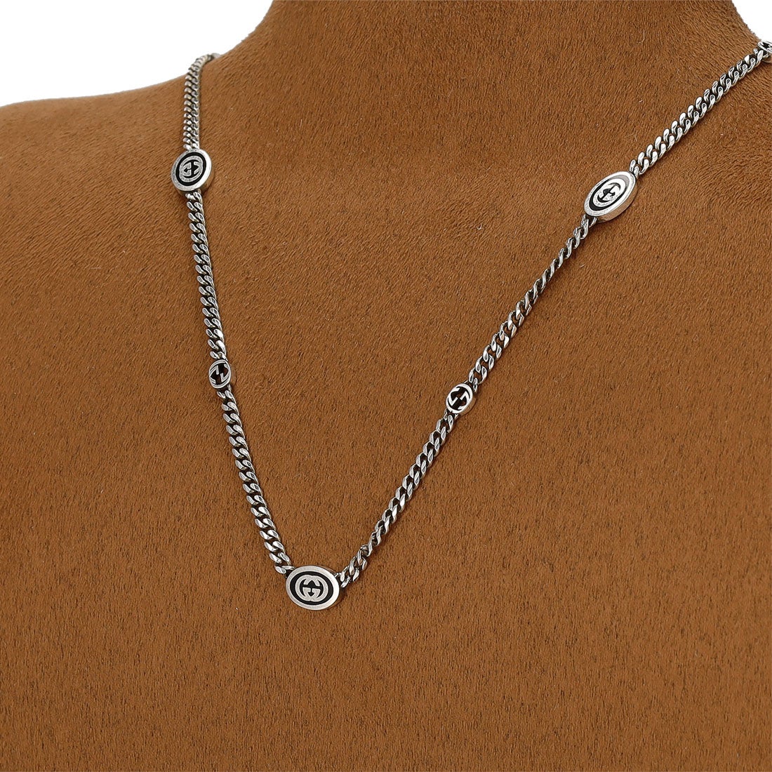 グッチ GUCCI 678658-J8410 ネックレス インターロッキングG メンズ