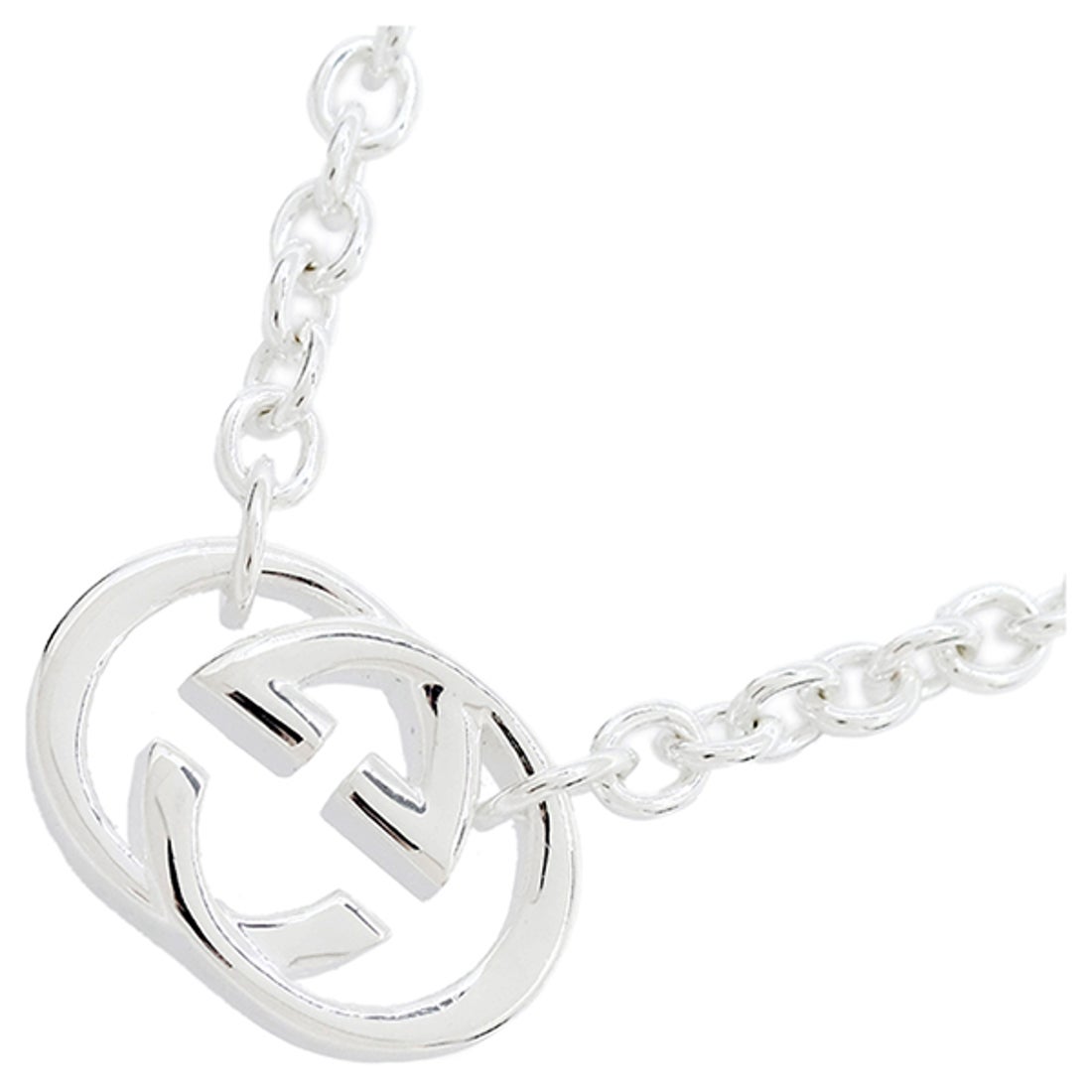 グッチ GUCCI GGブリット ネックレス インターロッキングG （シルバー