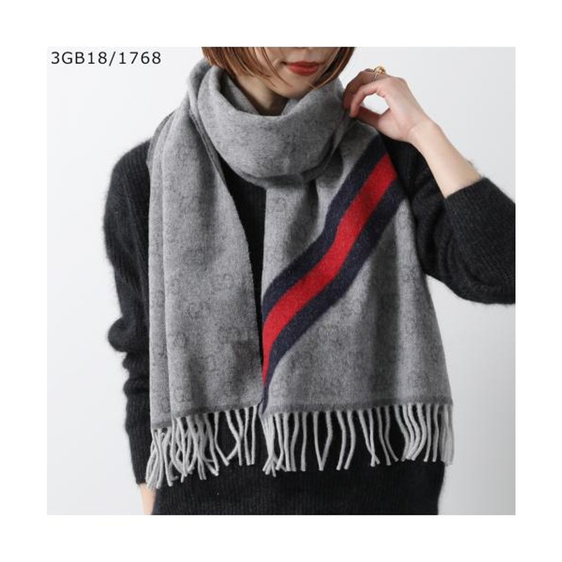 グッチ GUCCI GUCCI マフラー 570603 3G200 GGロゴ ウール （1768