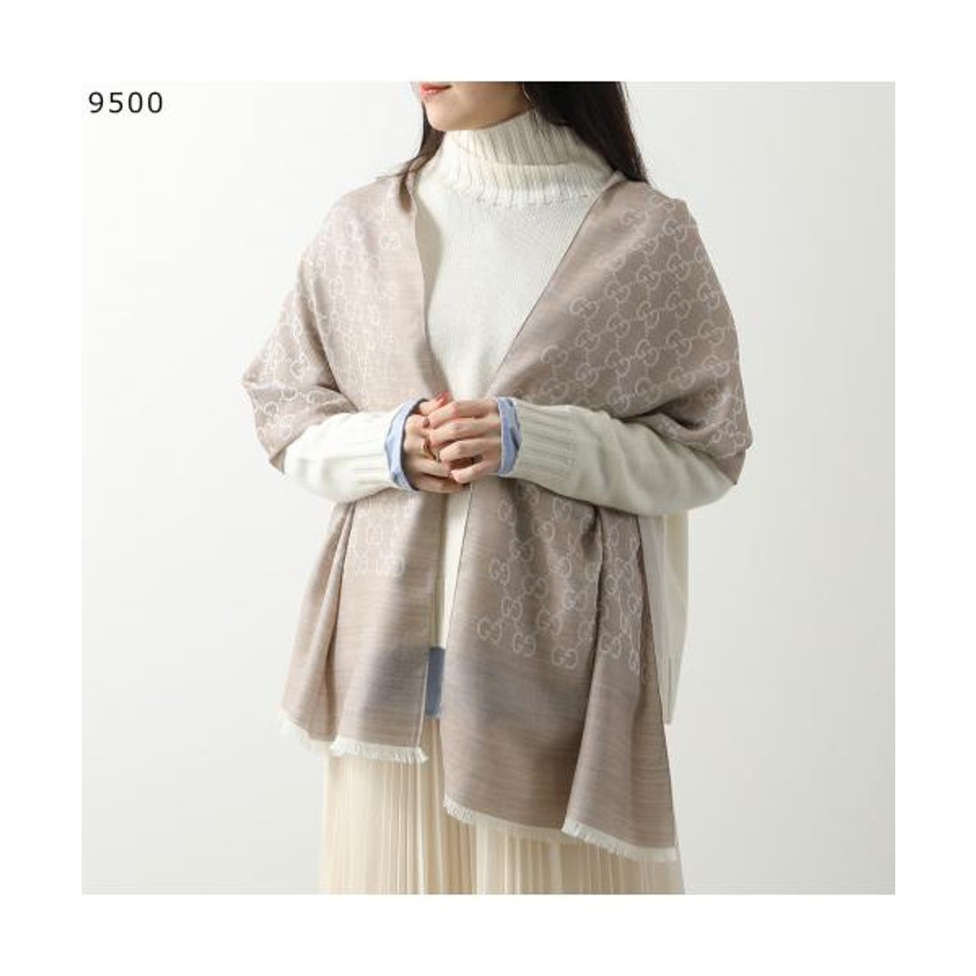 グッチ GUCCI GUCCI ストール 165904 3G646 GGロゴ ジャガード （1000