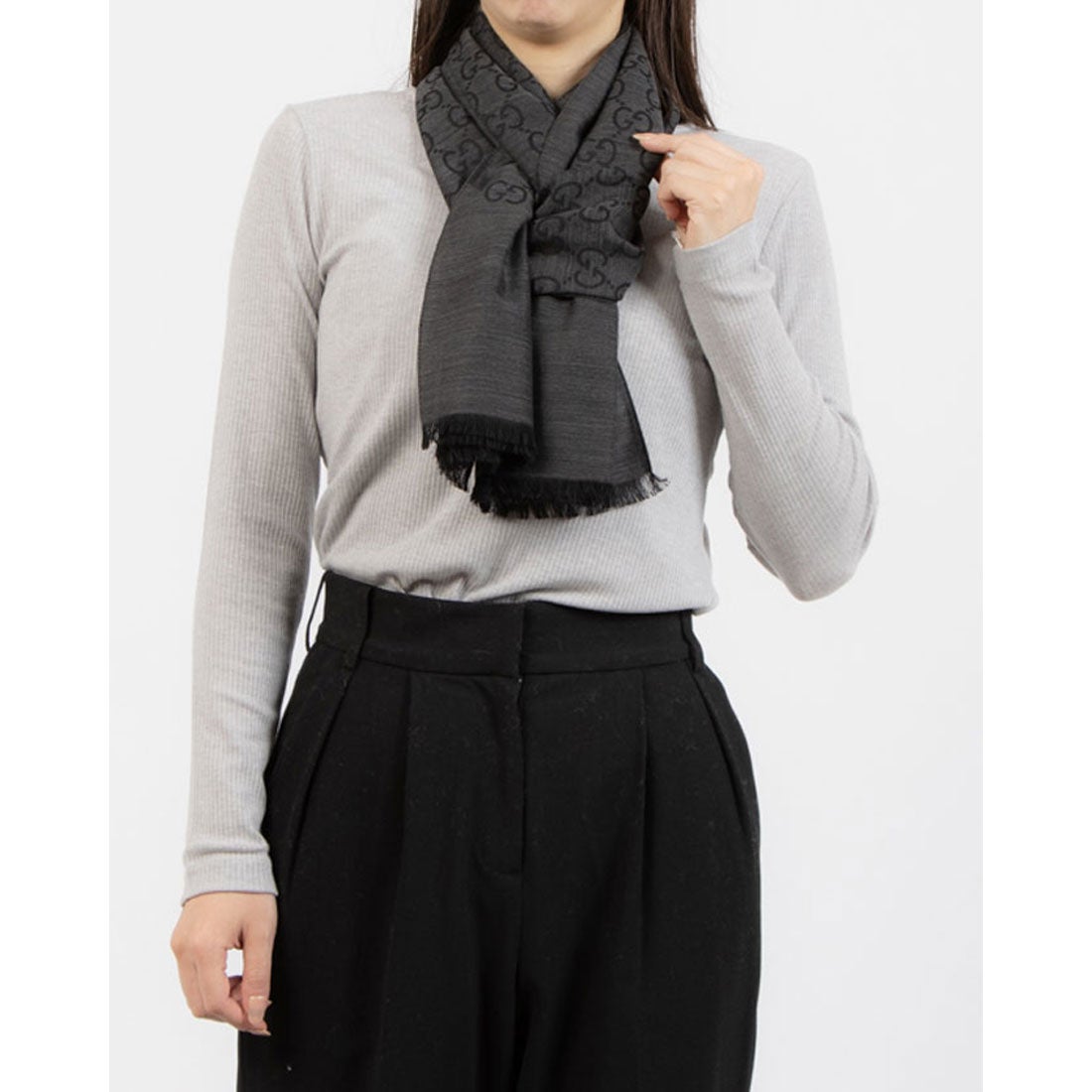 グッチ GUCCI ストール （グレー） -waja bazar - 海外ファッション