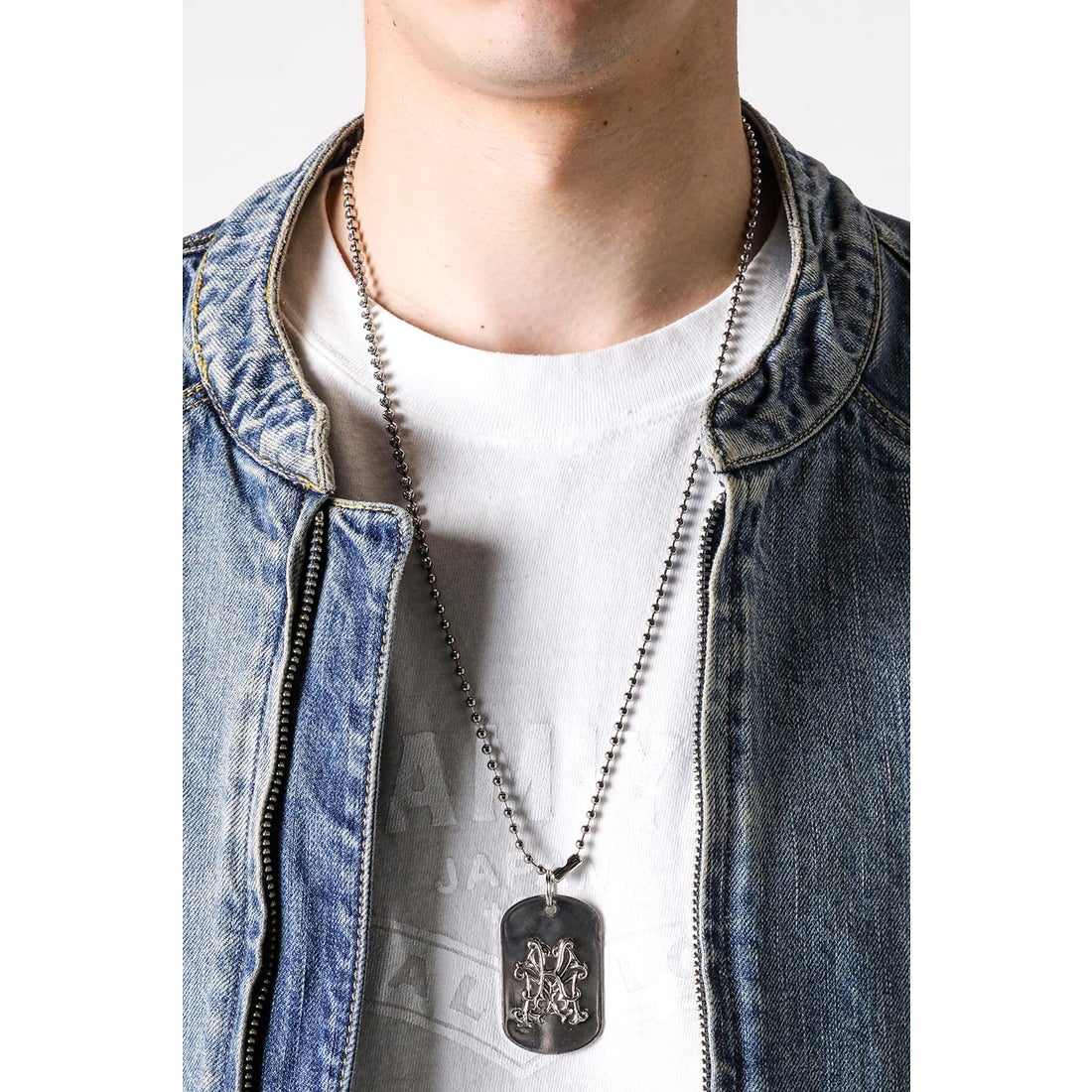 カミヤ KAMIYA “KMY” Dog Tag Necklace （SILVER） -デザイナーズ