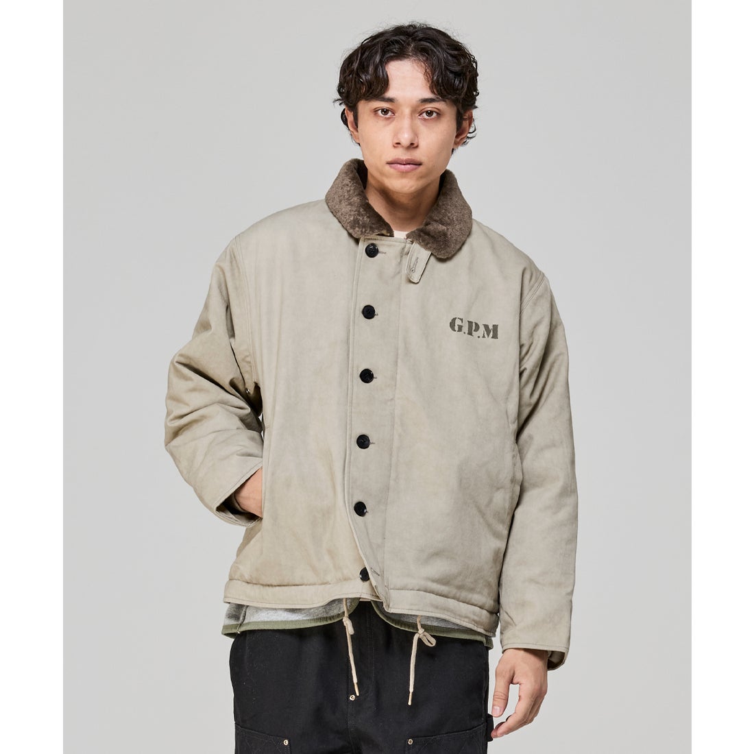 クリフ メイヤー KRIFF MAYER デッキジャケット （IVORY